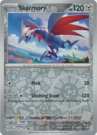Skarmory 142/197 Uncommon Reverse Holo Pokemon