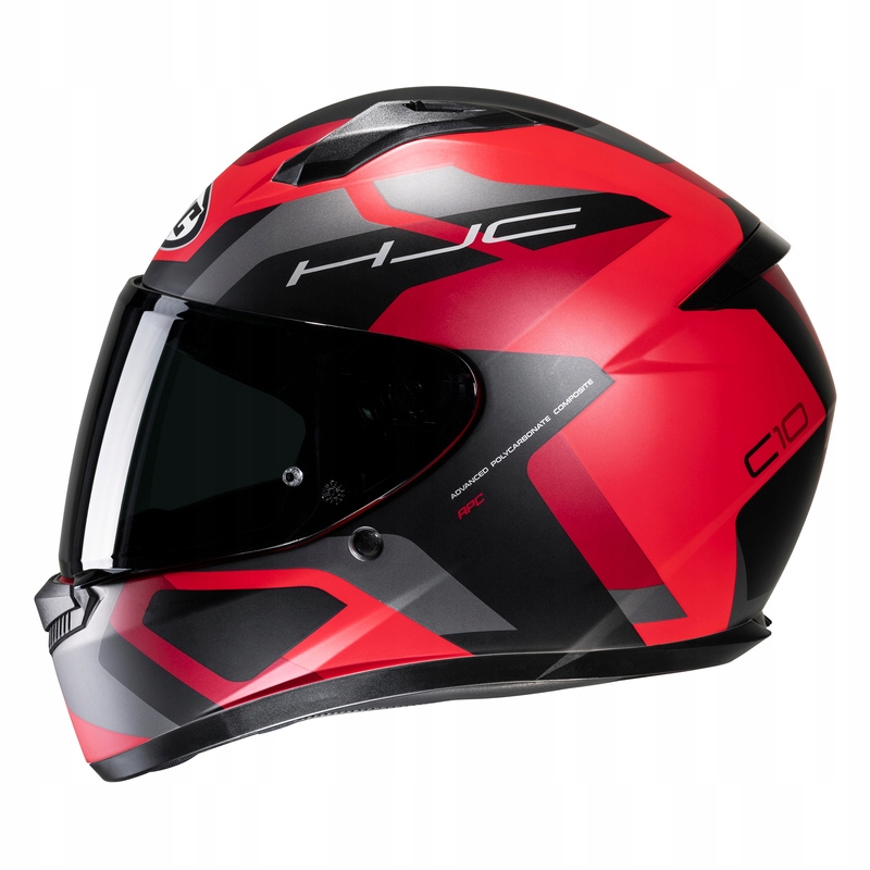 KASK HJC C10 TINS BLACK/RED M Kolor czarny czerwony szary