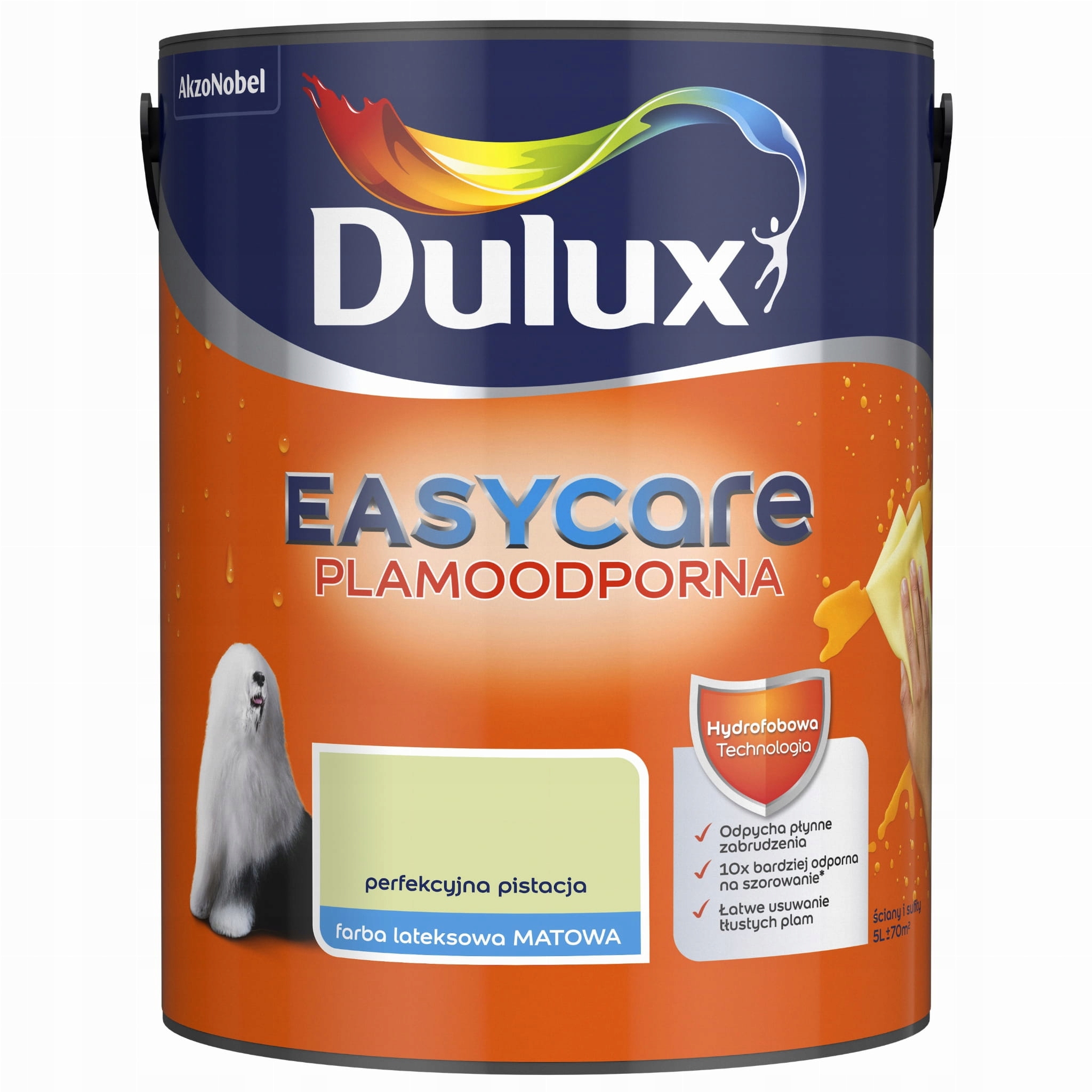 Dulux Easy Care Barva Odolná Proti Skvrnám Perfektní Pistácie 5L