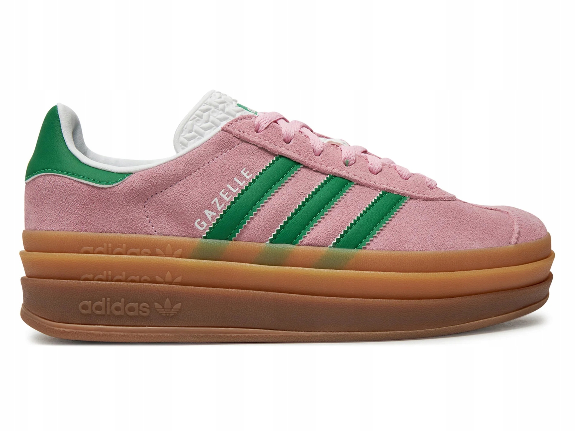 Dámské boty Adidas Gazelle Bold IE0420 růžové kožené semišové 38