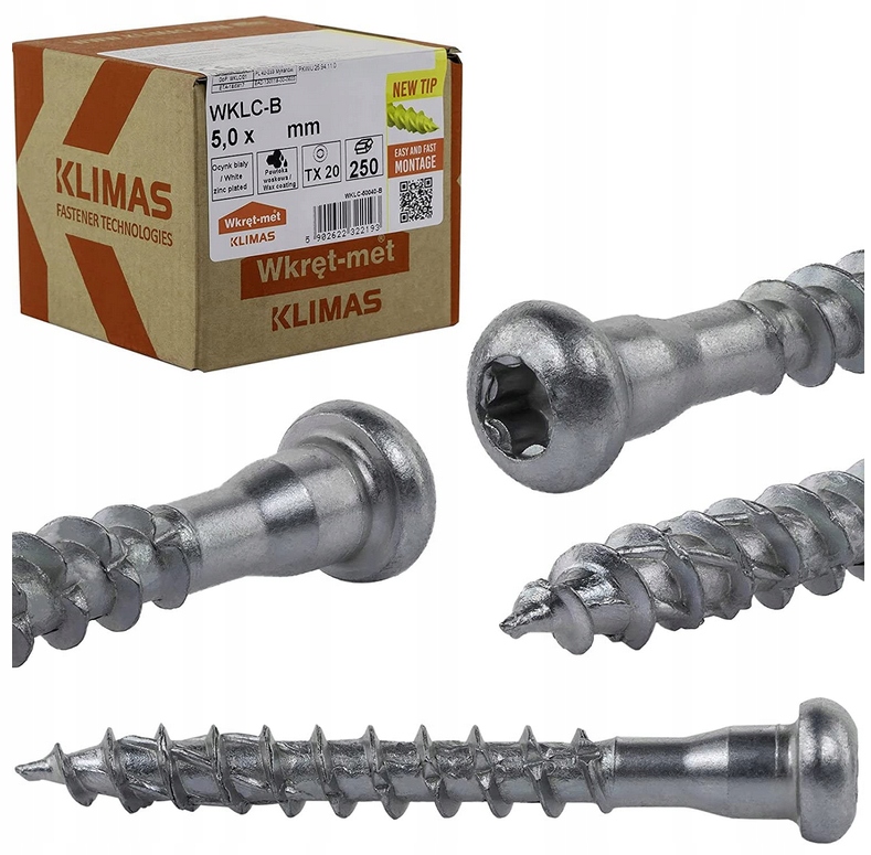 

Wkręty Do Łączników Ciesielskich 5x30mm Torx 250st