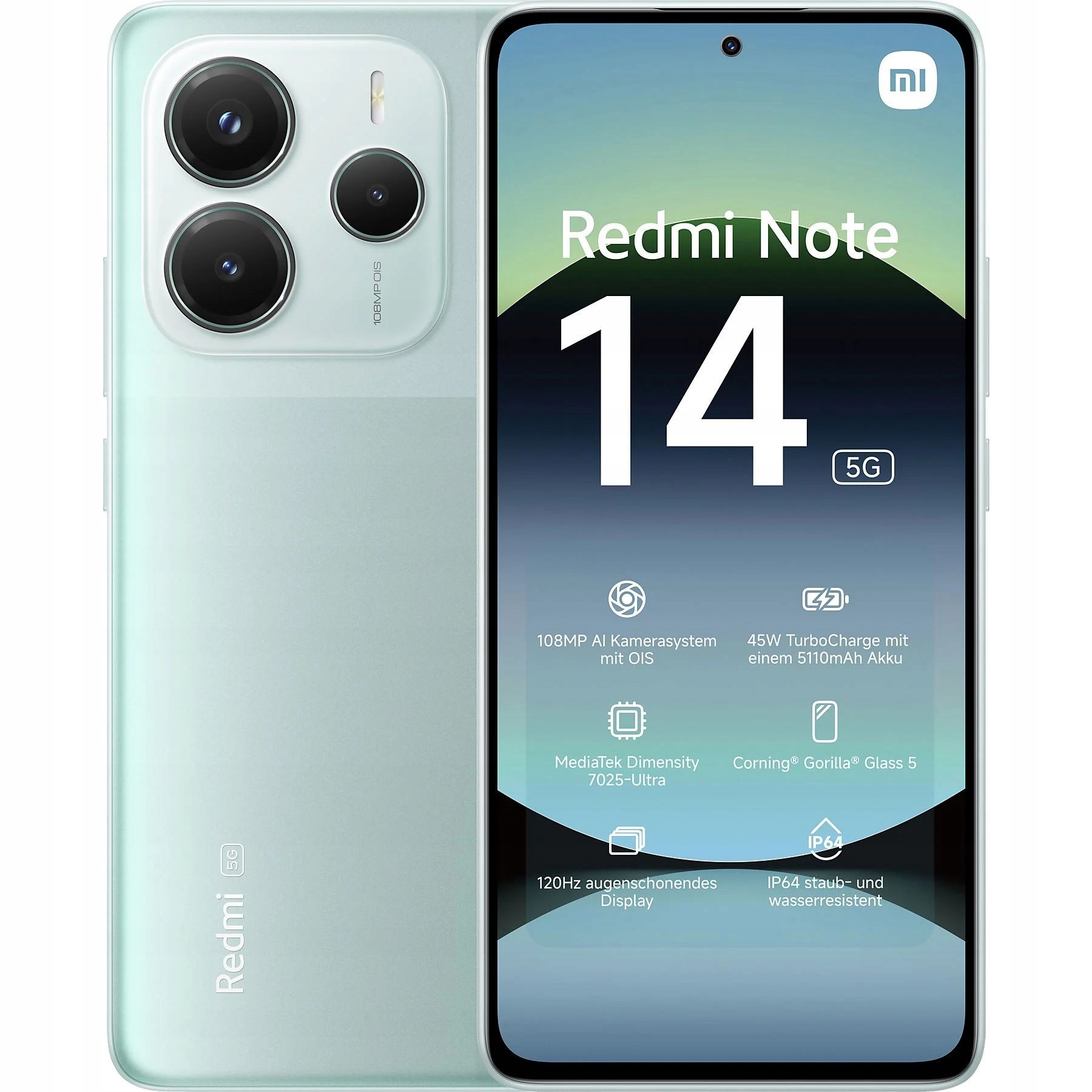 Smartfón Xiaomi Redmi Note 14 5G 8/256GB Dual Sim Amoled Nfc Zelený Green