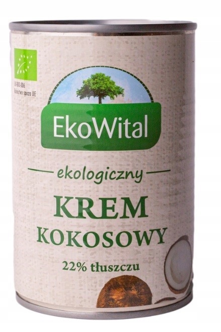 

Krem kokosowy 22% tłuszczu mleczko kokosowe Bi