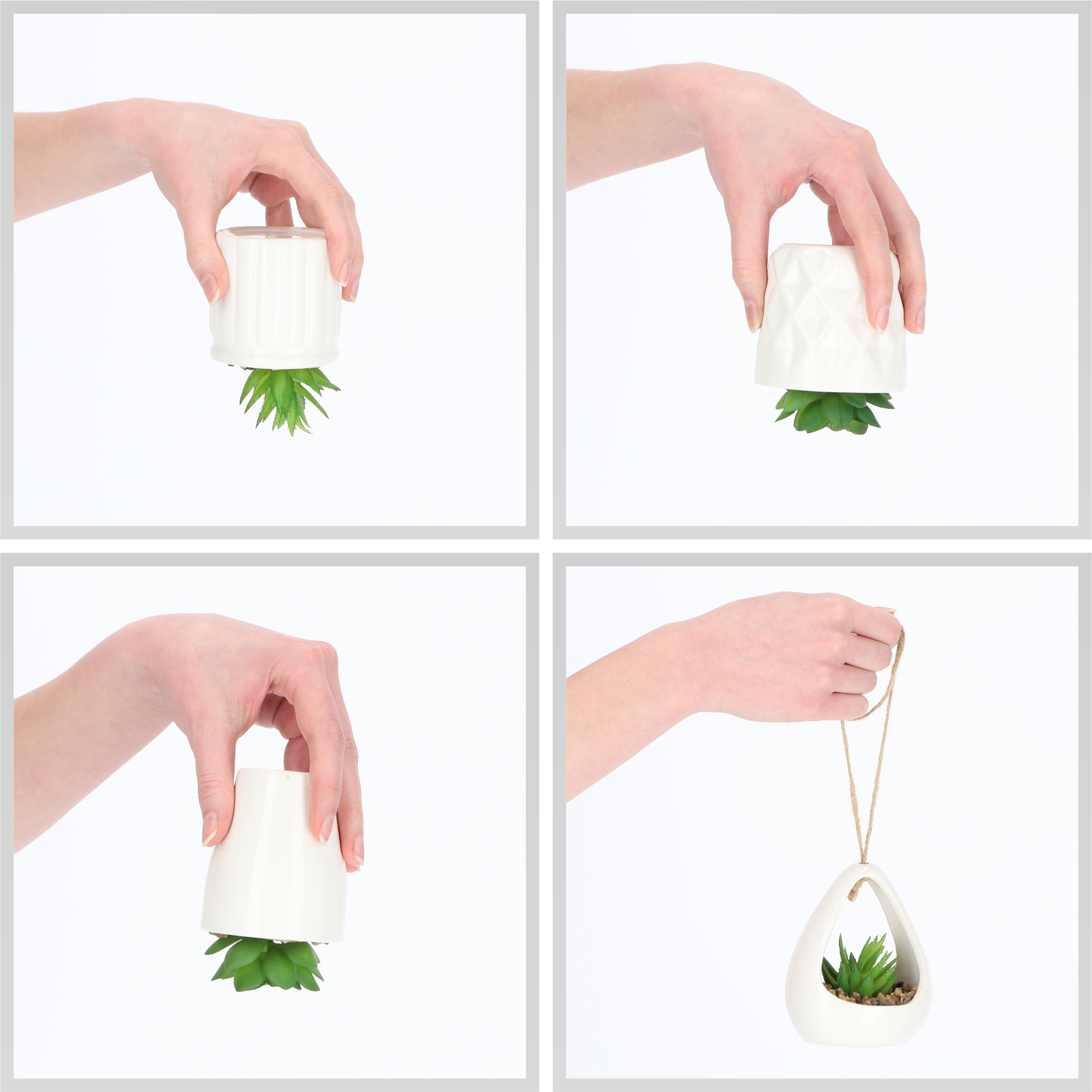 SZTUCZNY KWIAT ROŚLINA OZDOBNY SUKULENT 4 SZT Rodzaj kwiaty doniczkowe