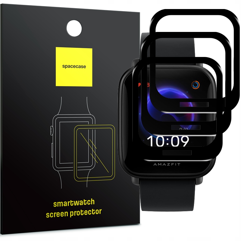3X PEŁNE SZKŁO HYBRYDOWE DO AMAZFIT BIP U PRO