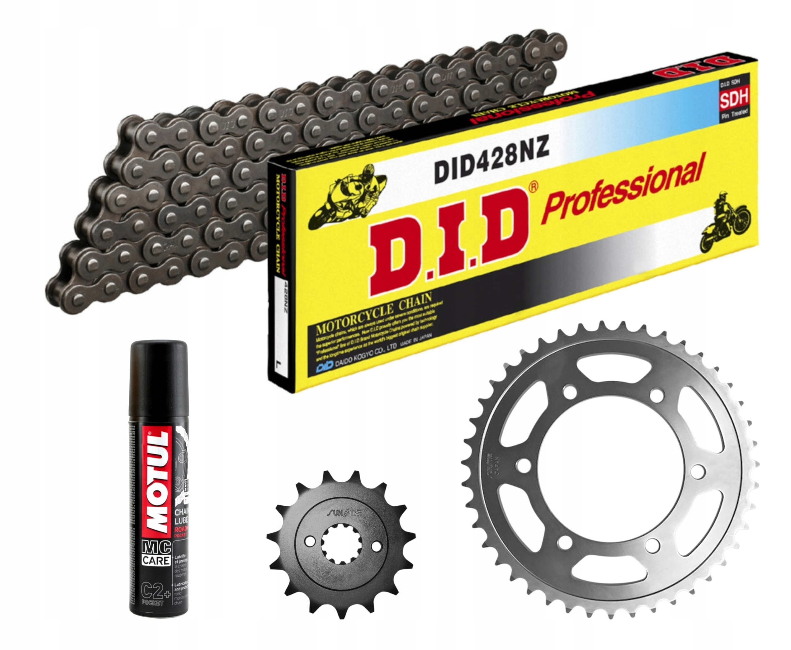 504429 - Приводная цепь YAMAHA YZ85 2002-2018 DID428NZ