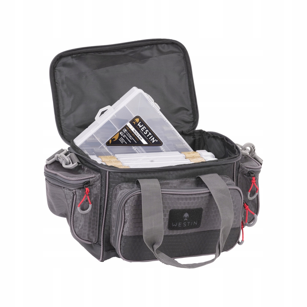 Westin W4 Lure Loader 4 Boxes Small Titanium Wyposażona w Pudełka Torba Spi