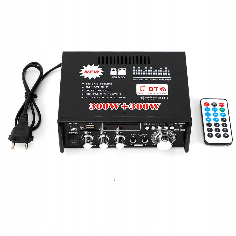 samochodowy wzmacniacz audio bluetooth Marka inna