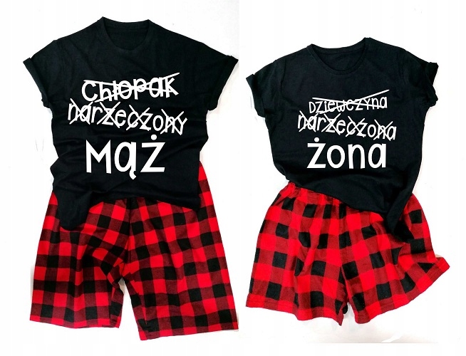 Bavlněné Pyžamo Pro Páry Dárek K Svatba M