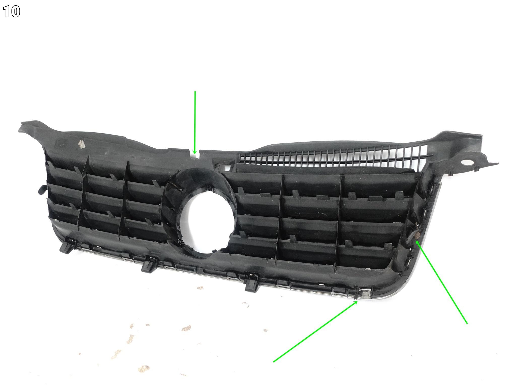 VW PASSAT 3B0 B5 LIFT 00-05 grill grille grid W bumper front CHROM ORG