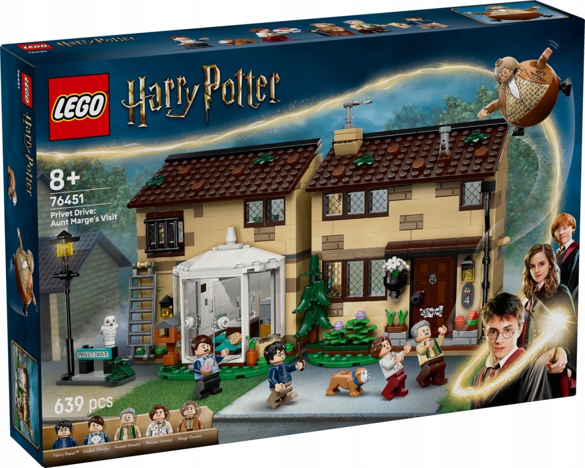 Lego Stavebnice Harry Potter 76451 Zobí ulice: Návštěva tety Marge