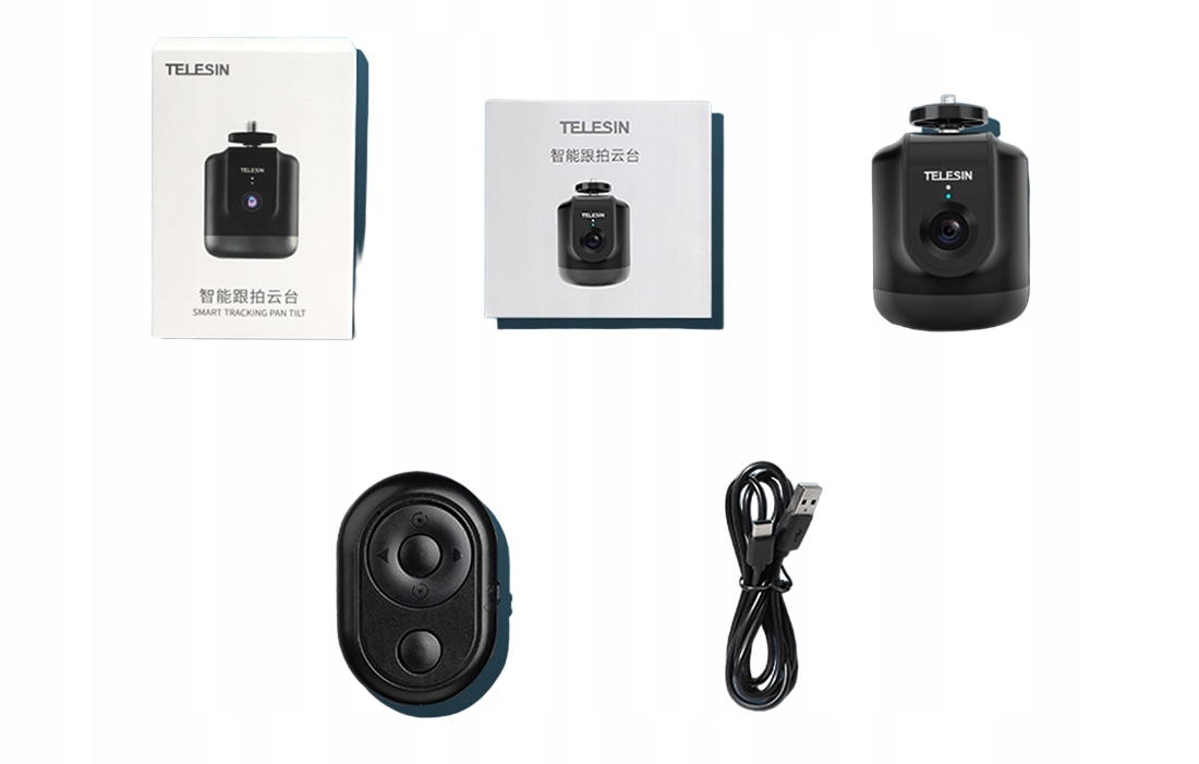 TELESIN INTELIGENTNY OBROTOWY STATYW UCHWYT NA KAMERĘ TELEFON Z PILOTEM Informacje o bezpieczeństwie CE