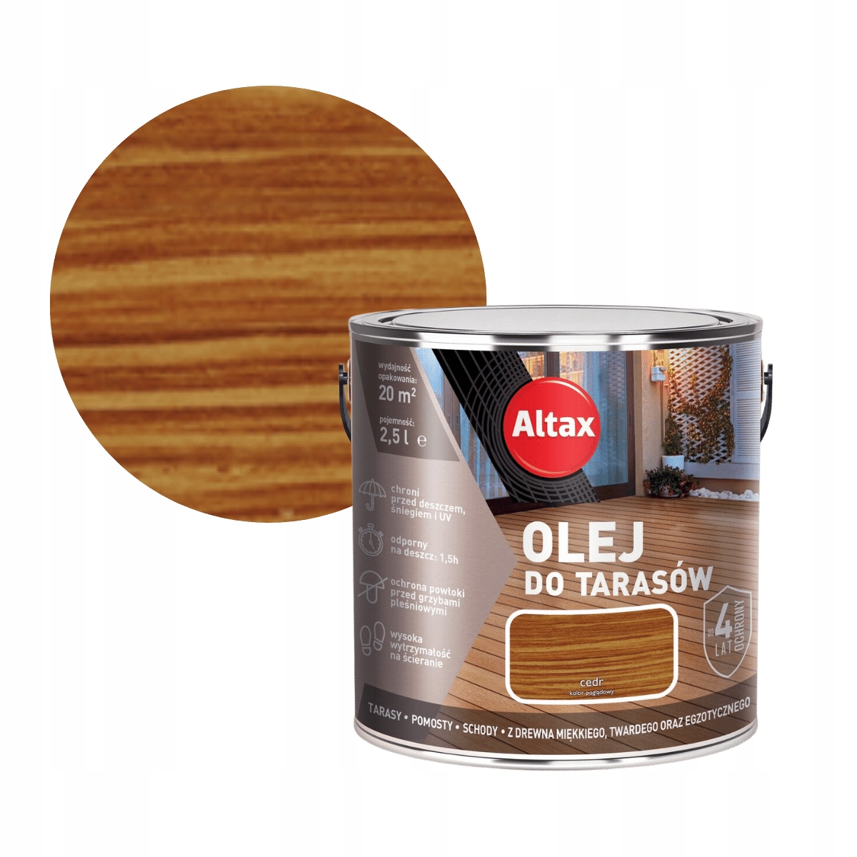 Altax Olej Na Terasu 2,5 L Cedr