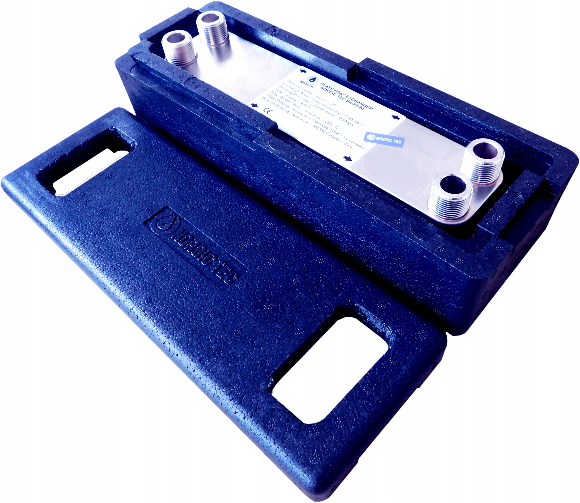 Výměník tepla Nordic Tec 25 kW 20 desek 3/4 Izolace