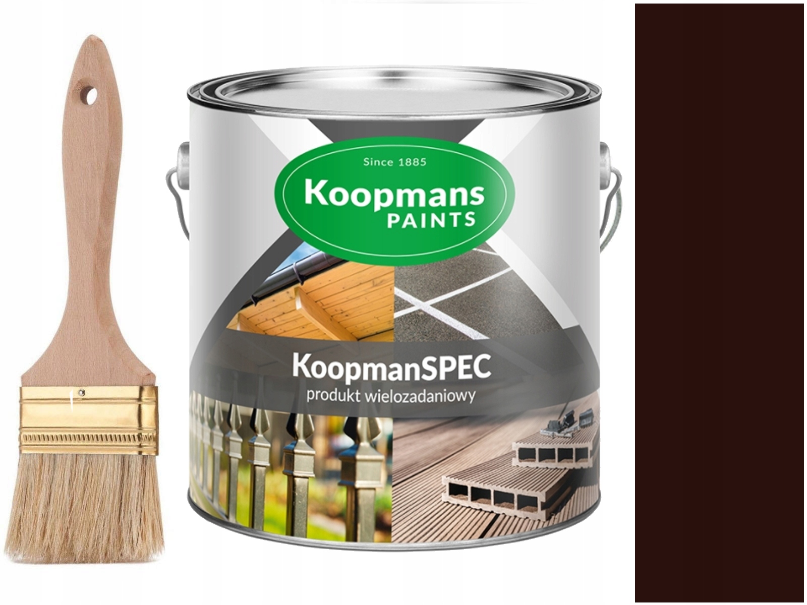 

Koopmans Farba Drewna Metali Betonu Brązowy 250ml