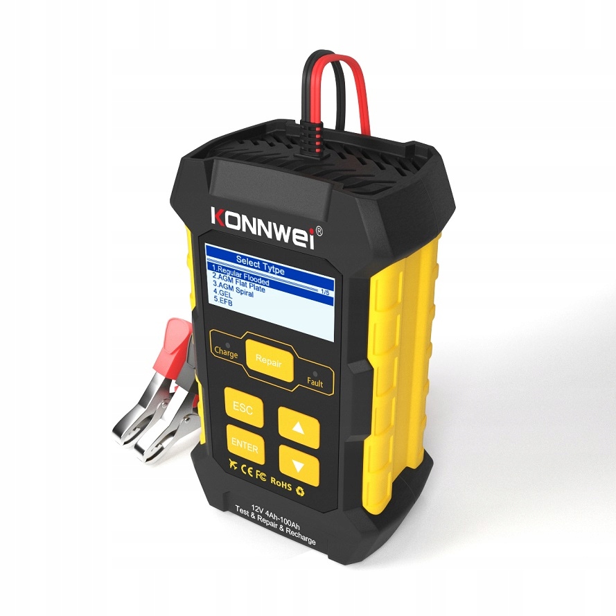 TESTER PROSTOWNIK 2w1 DO AKUMULATORA KONNWEI KW510 Producent code KW510
