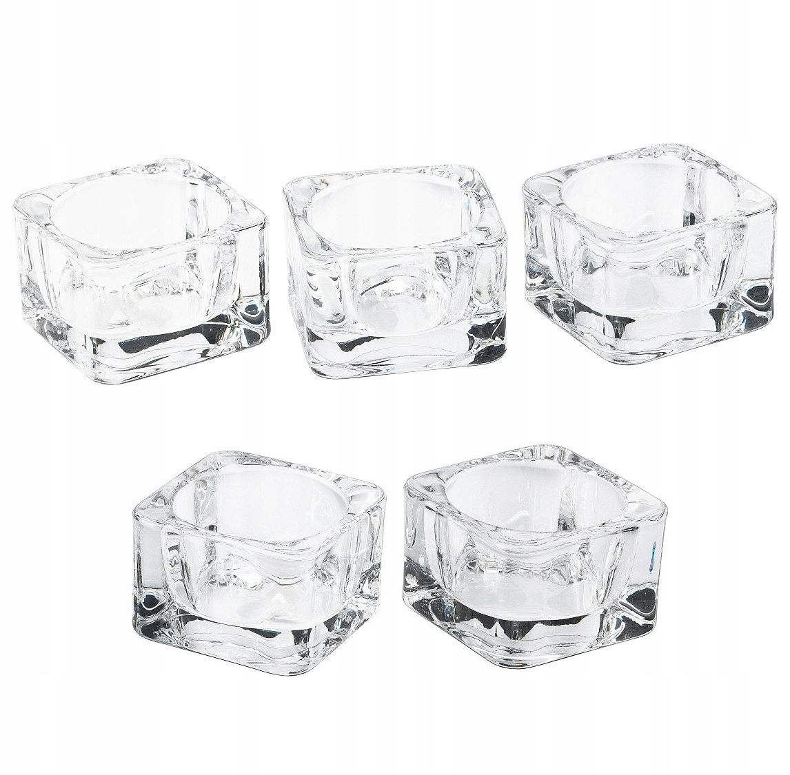 5szt IKEA świecznik GLASIG na tealight SZKŁO