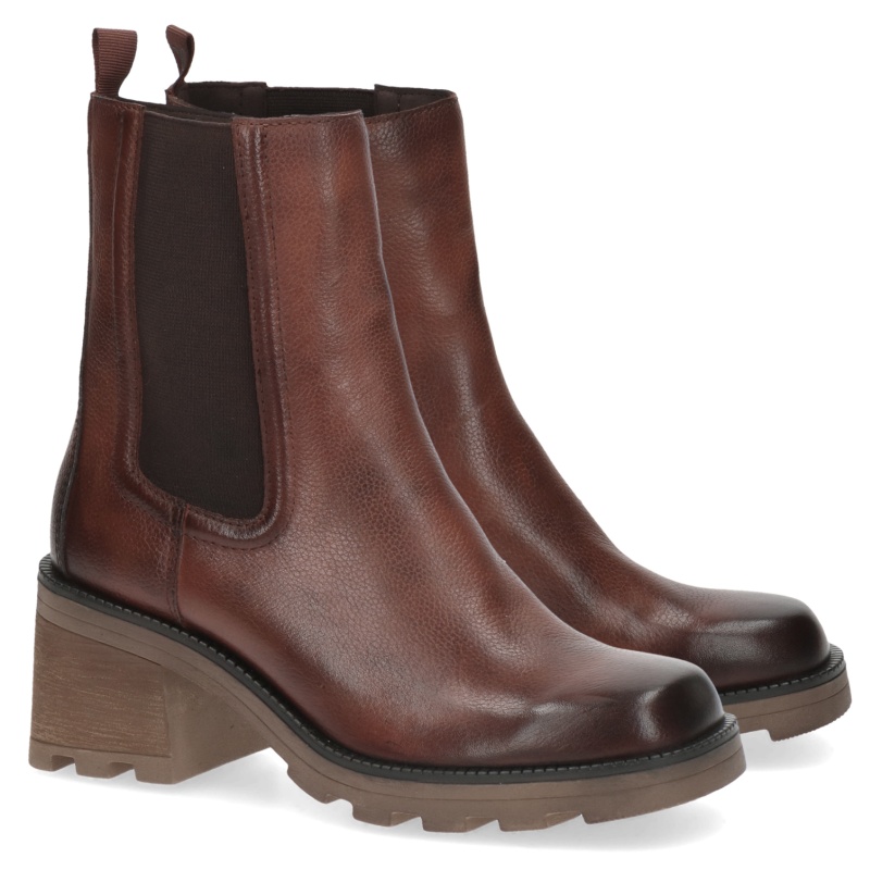 Dámské kotníkové boty Caprice Cognac 9-25425-41 303 VEL.41