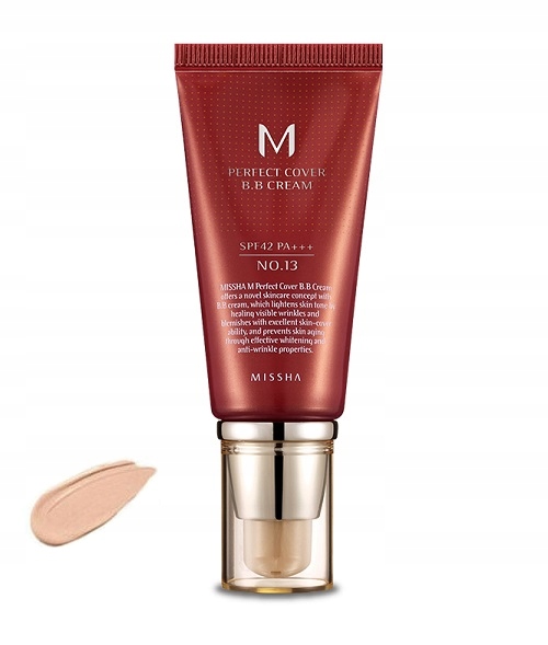 Missha M Perfect Cover BB Krem Do Twarzy SPF42/PA+++ nr 13 Bright Beige