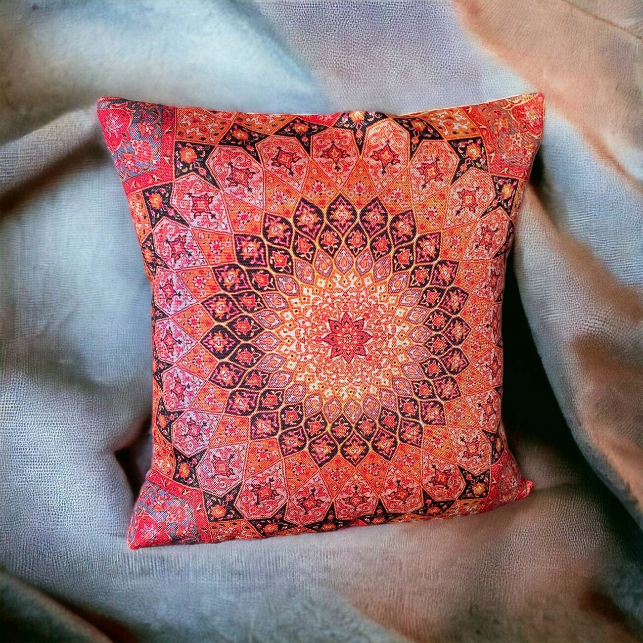 DEKORACYJNA POSZEWKA NA PODUSZKĘ Z JUTY INDYJSKA EAN (GTIN) 5905523822922