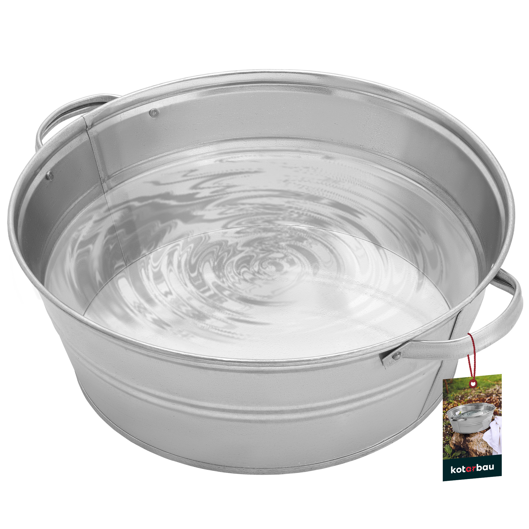 MISKA MISA OCYNKOWANA WANNA DONICA DONICZKA STALOWA OKRĄGŁA KWIATY WODĘ 13L Kod producenta P206