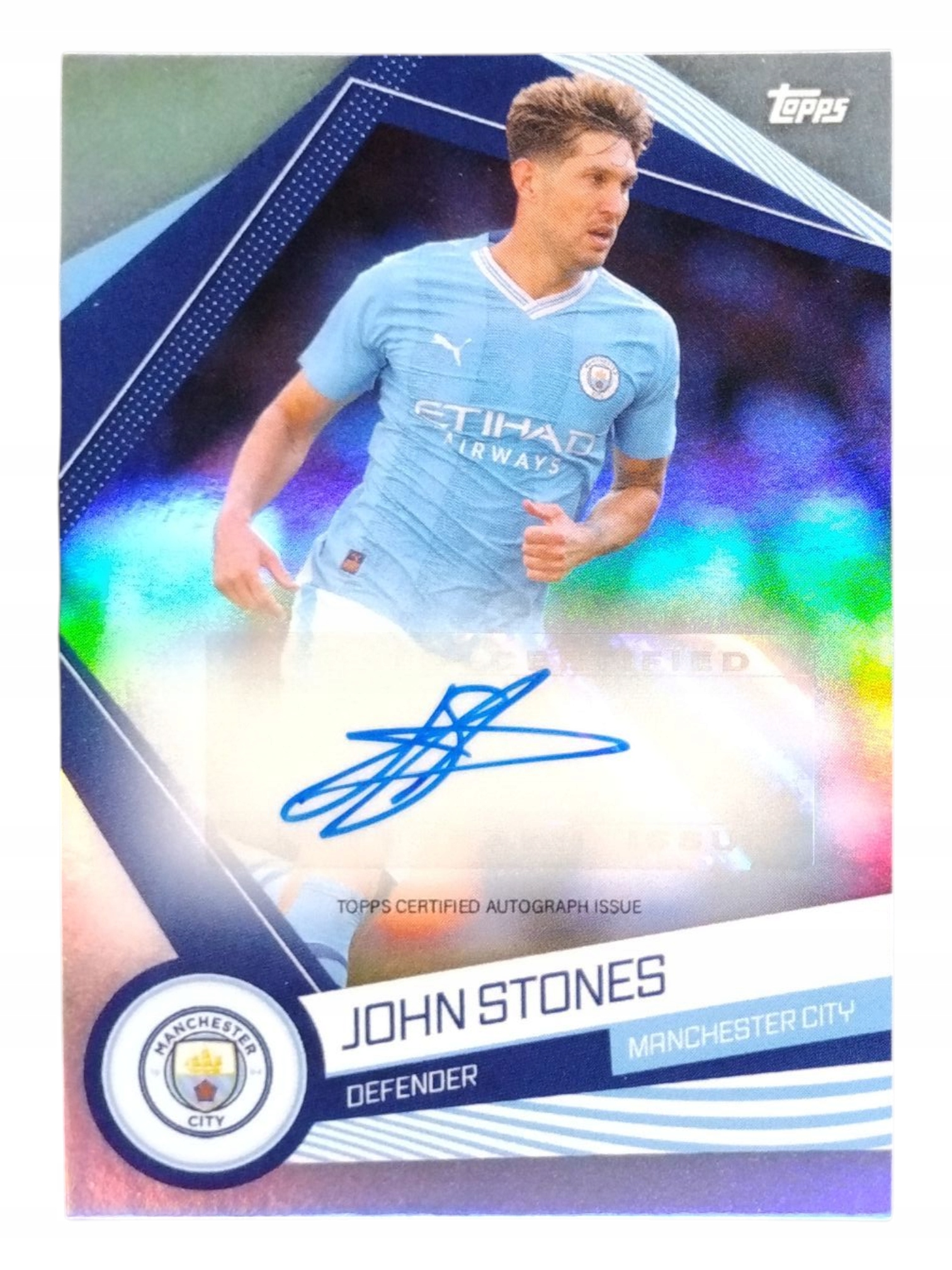Topps Fan Set Manchester 2023-2024 Autograph Autograf John Stones Ba-js