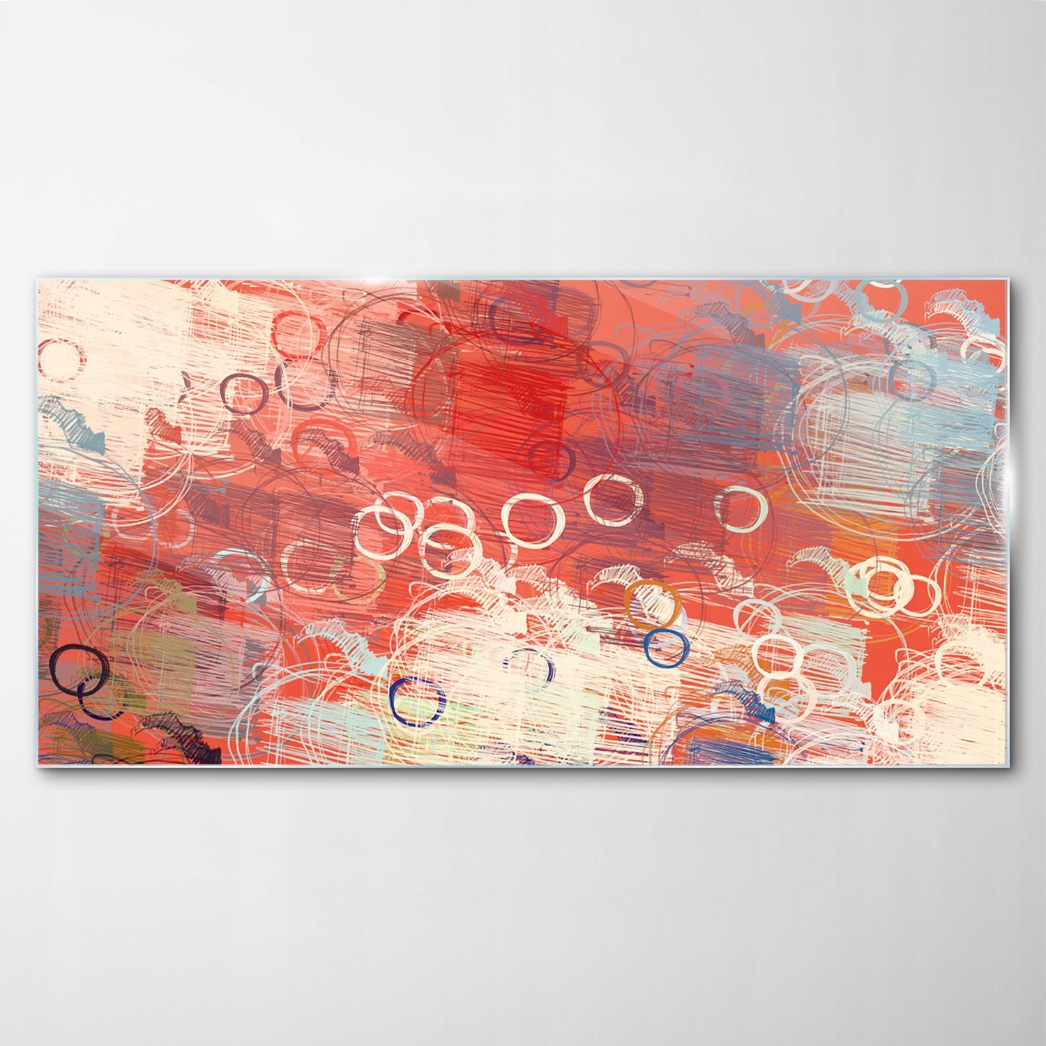 

Hartowany Obraz Szklany Art Abstrakcja Koło 140x70