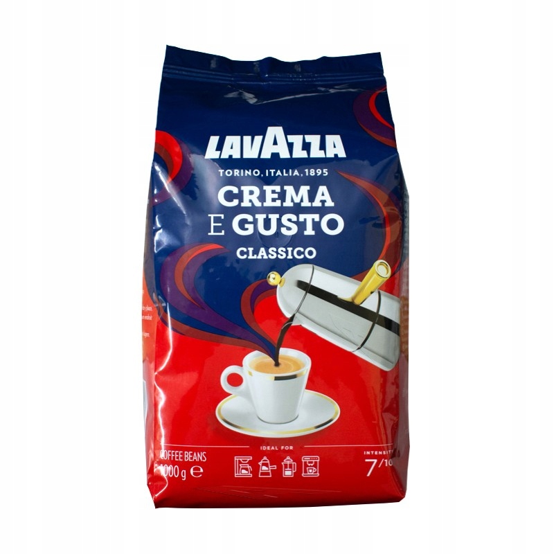 Levně Káva zrnková Lavazza Crema e Gusto Classico arabica robusta 1 kg