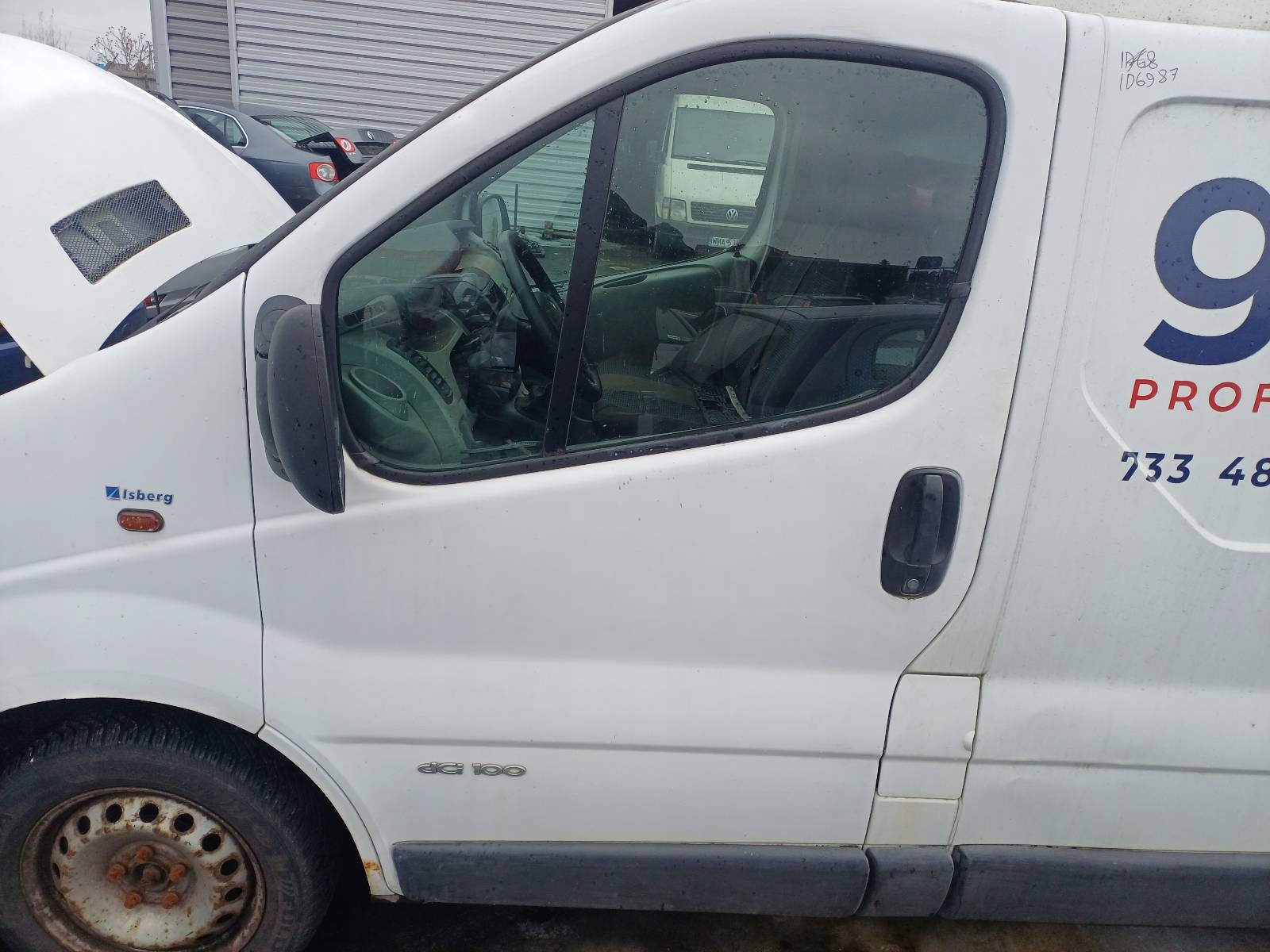 door complete left front RENAULT TRAFIC II 0D31