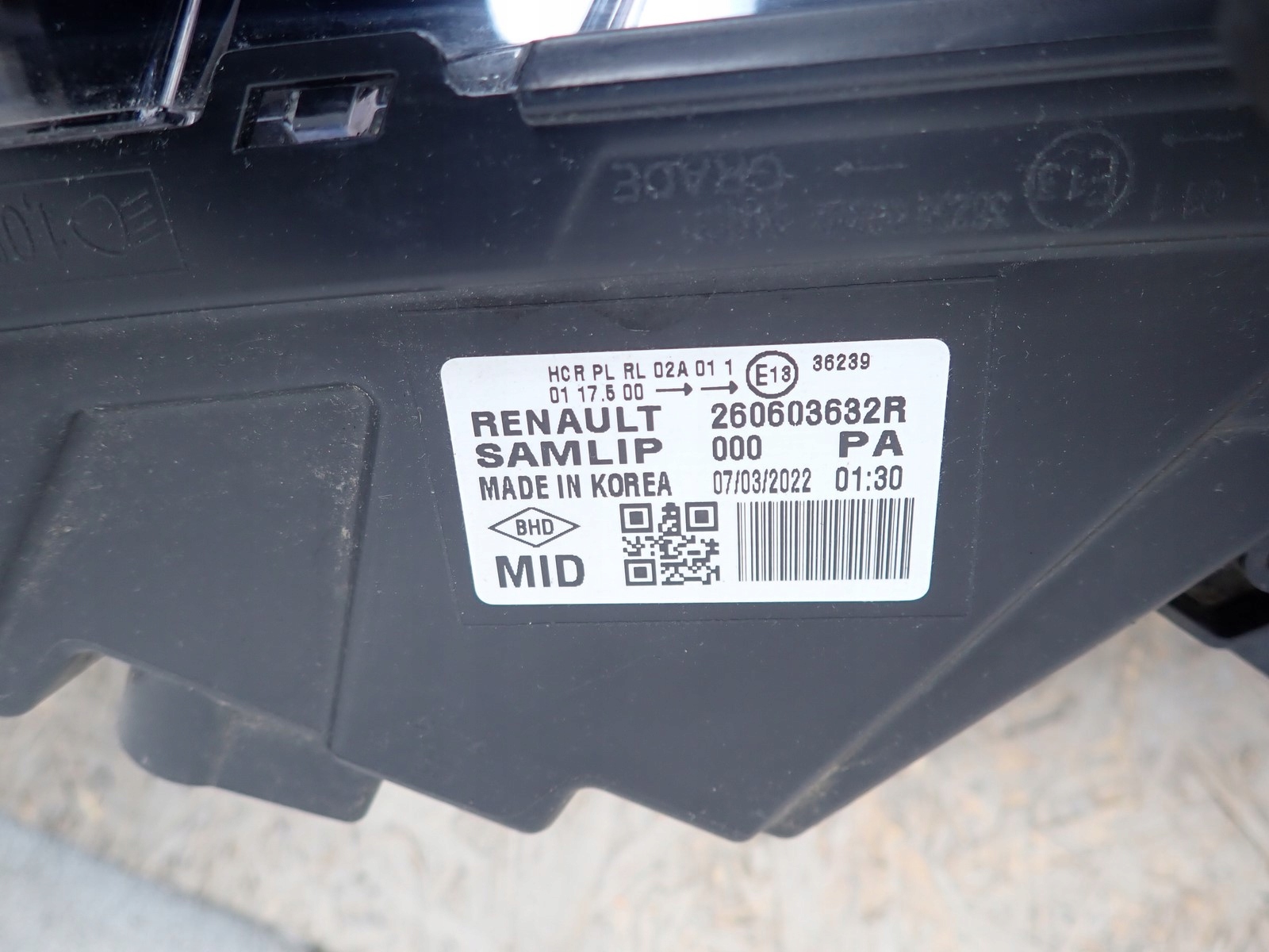 фара левая full led renault ARKANA 2020- 260603632R