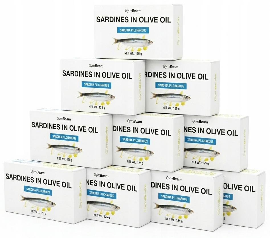 Sardynki w oliwie z oliwek Gymbeam zdrowe 20,4g białka 125g kwasy Omega 3