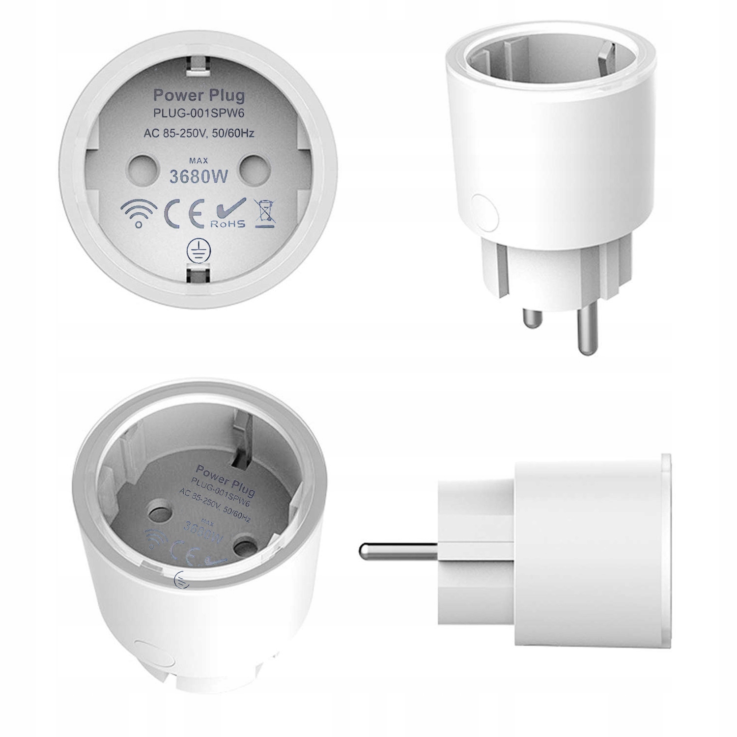 MOCNE Inteligentne gniazdko TUYA WiFi WATOMIERZ Programator czasowy 3680W EAN (GTIN) 5905370202663