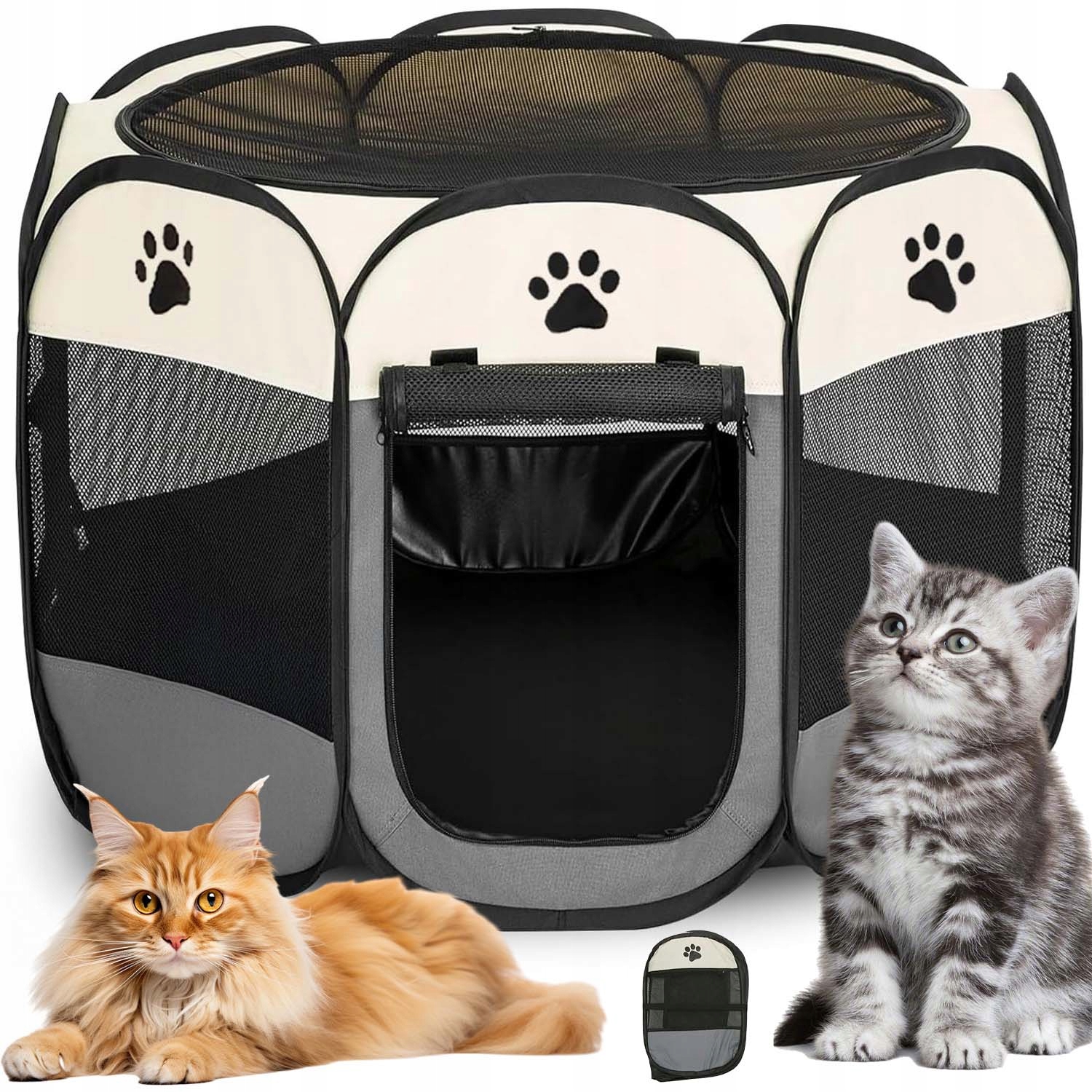 Levně Skládací Lehká Kotec Pelíšek Pro Psa Kočku Klec Do Domu 74 X 74 X 43 CM