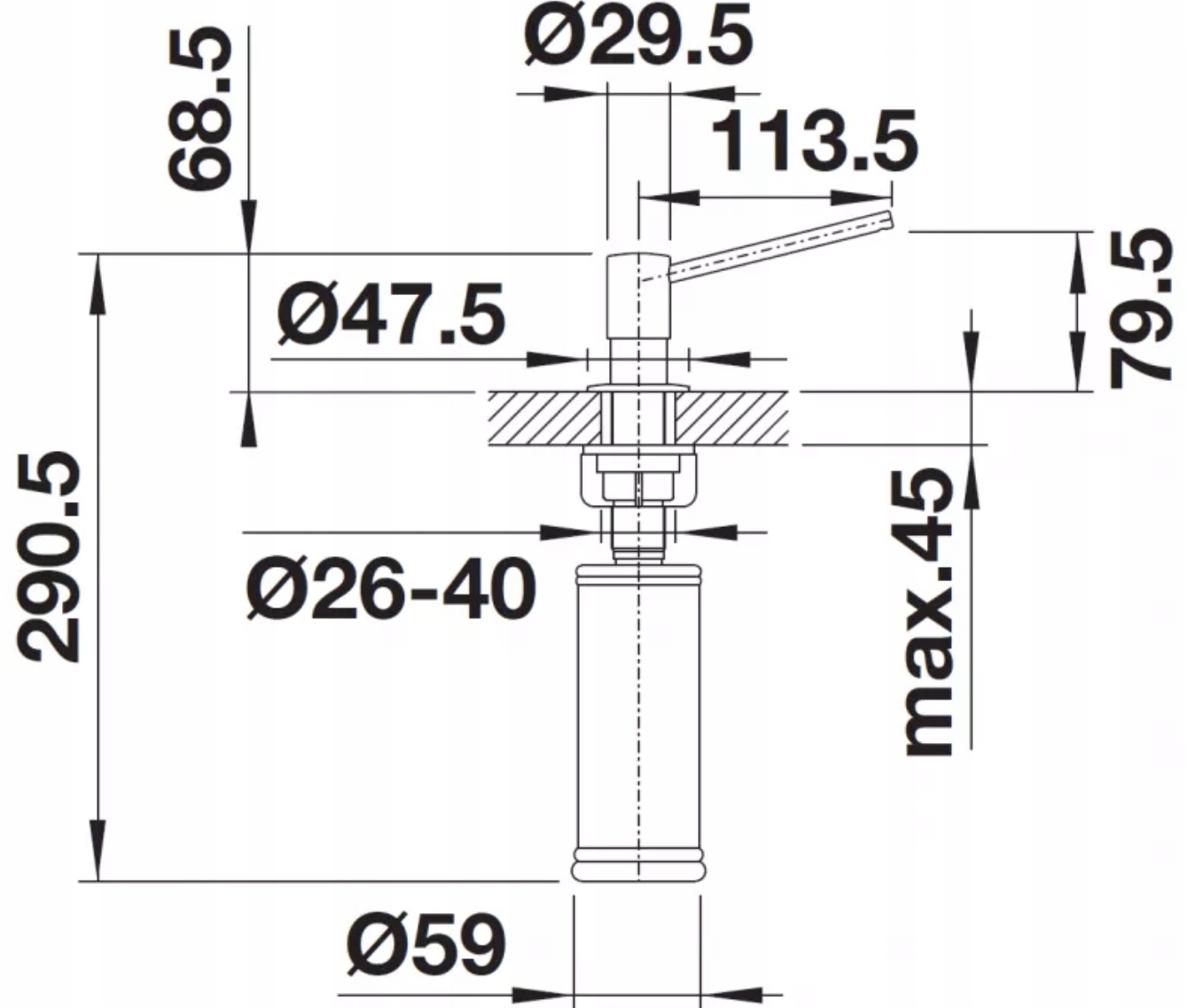 BLANCO DOZOWNIK TORRE CHROM Marka Blanco