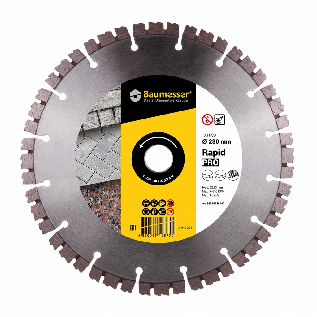 

Tarcza diamentowa 230mm Rapid Pro Baumesser Distar