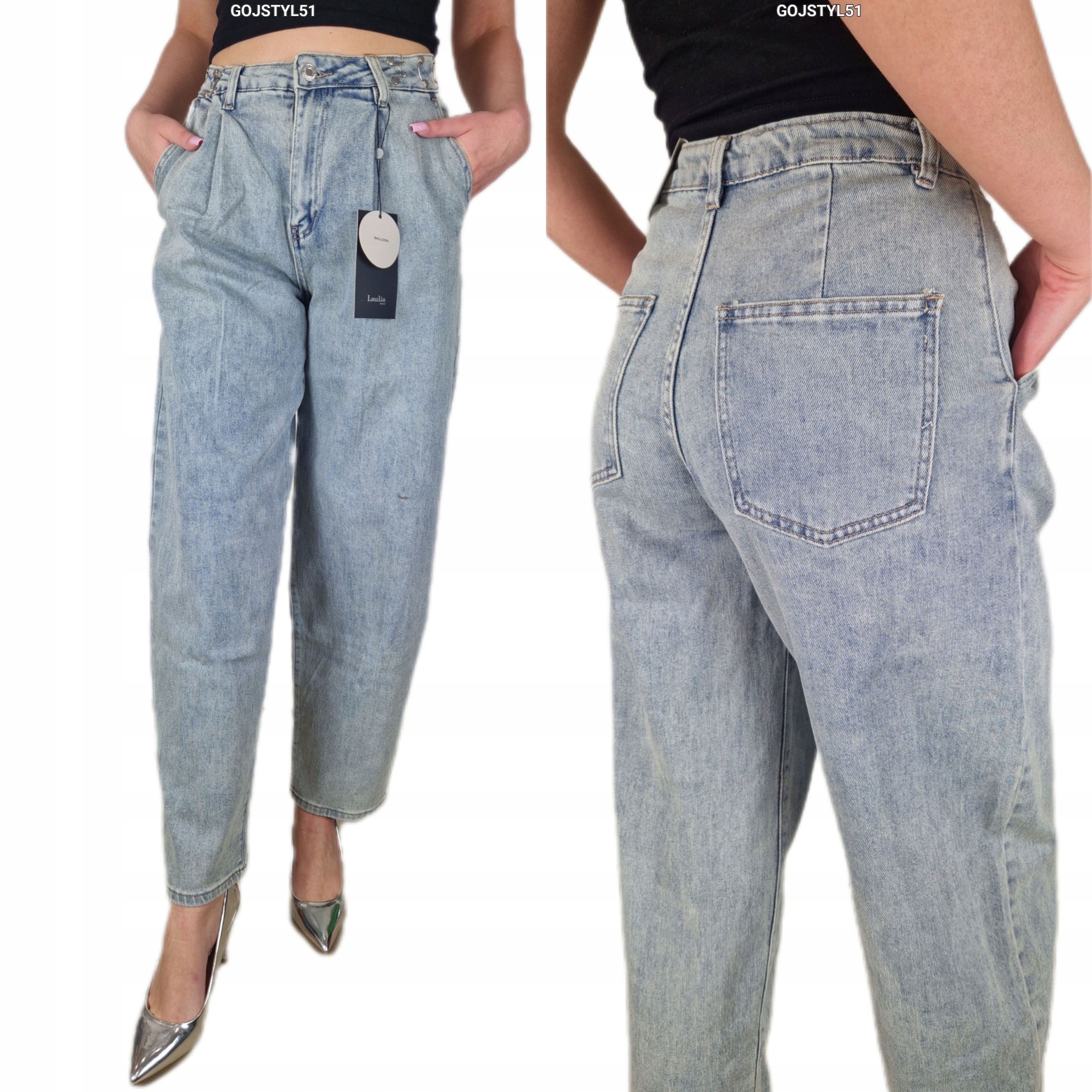 Dámské džínové kalhoty Pumpy