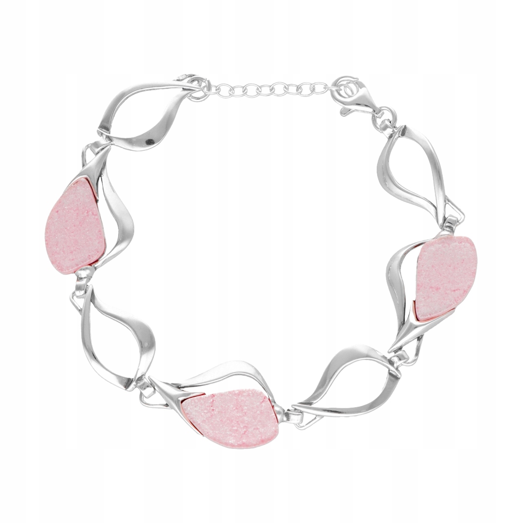 Stříbrný náramek s měsíčním kamenem Stříbro Moderní design