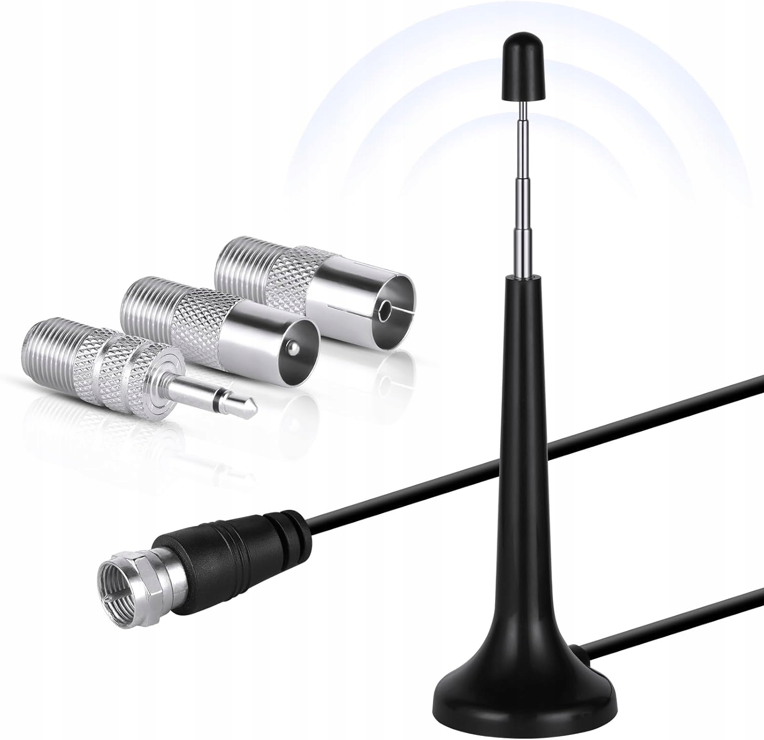 ANTENA DAB DO SYSTEMU HI FI WEWNĘTRZNA 3M FM CYFROWA TELESKOPOWA