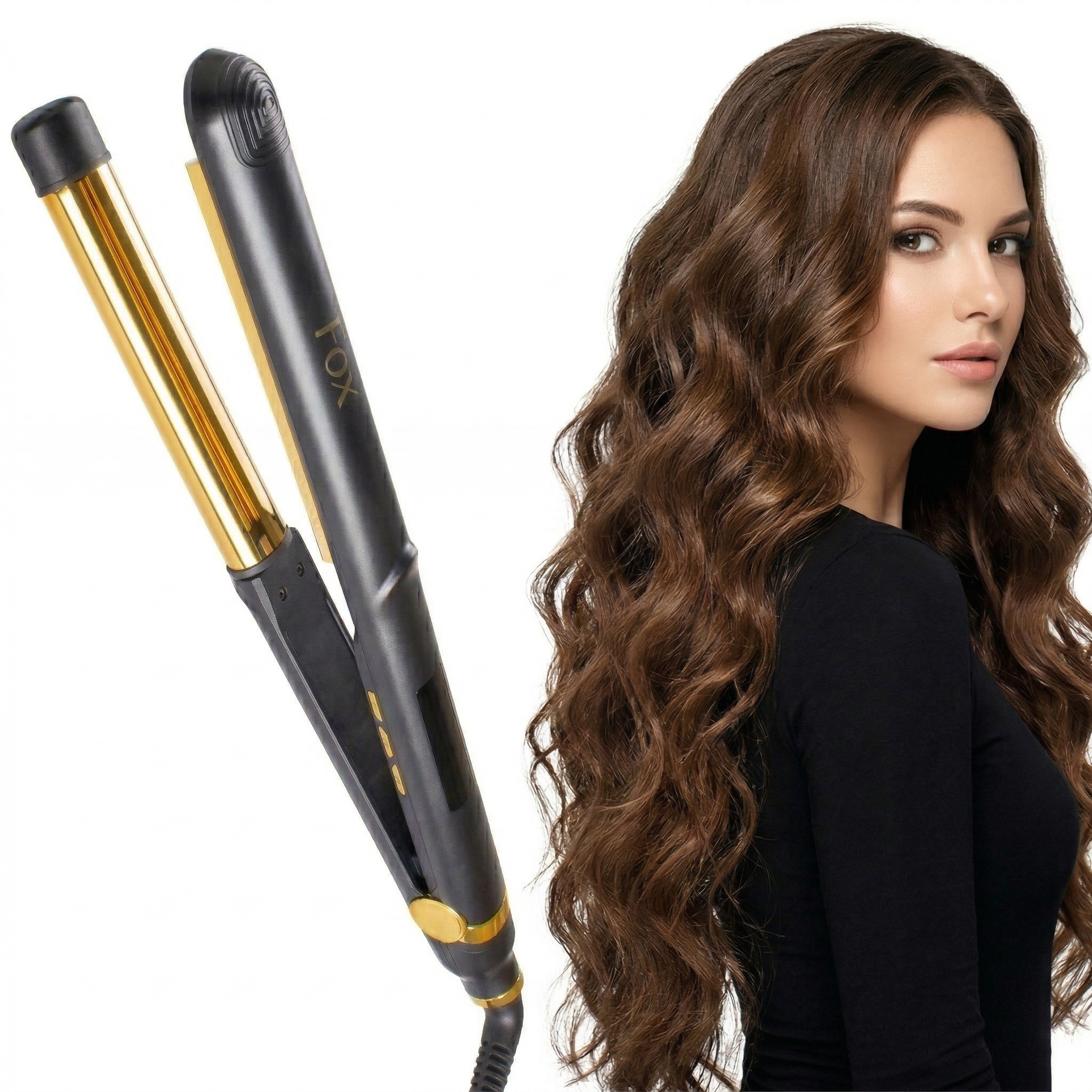 Lokówko-falownica do włosów Fox Au 65W Jony Profesjonalna LCD