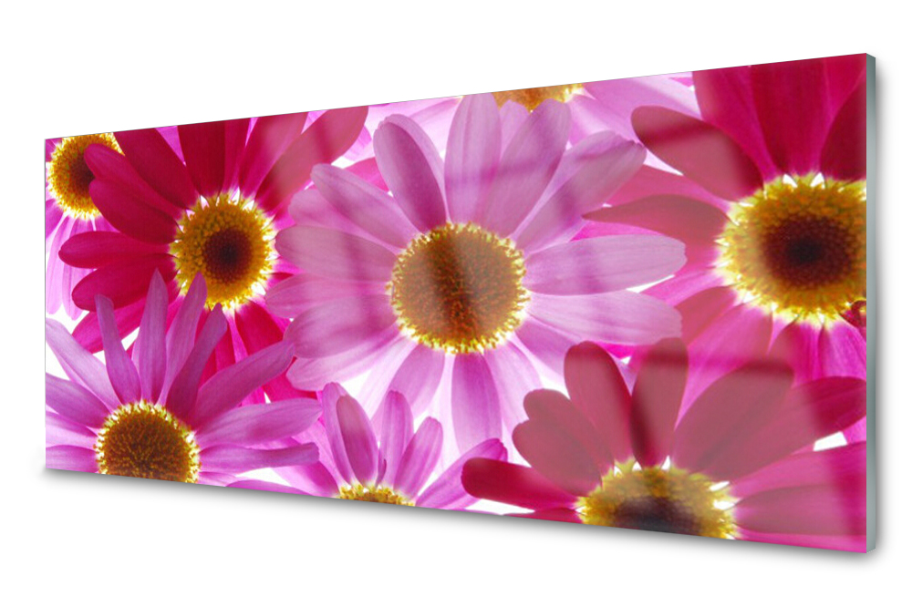 

Panel szklany do kuchni Dekor Kwiaty 125x50