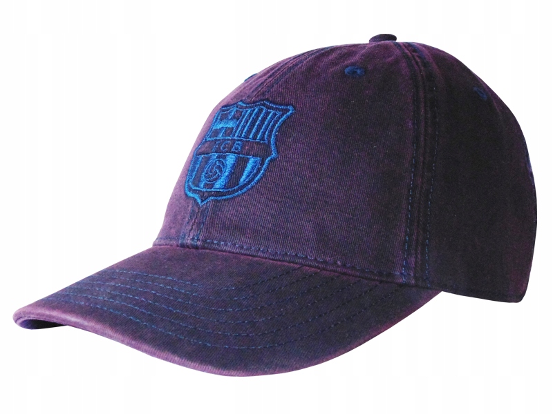 Czapka Z Daszkiem Fc Barcelona Męska Stone Red Bordowa Jeans
