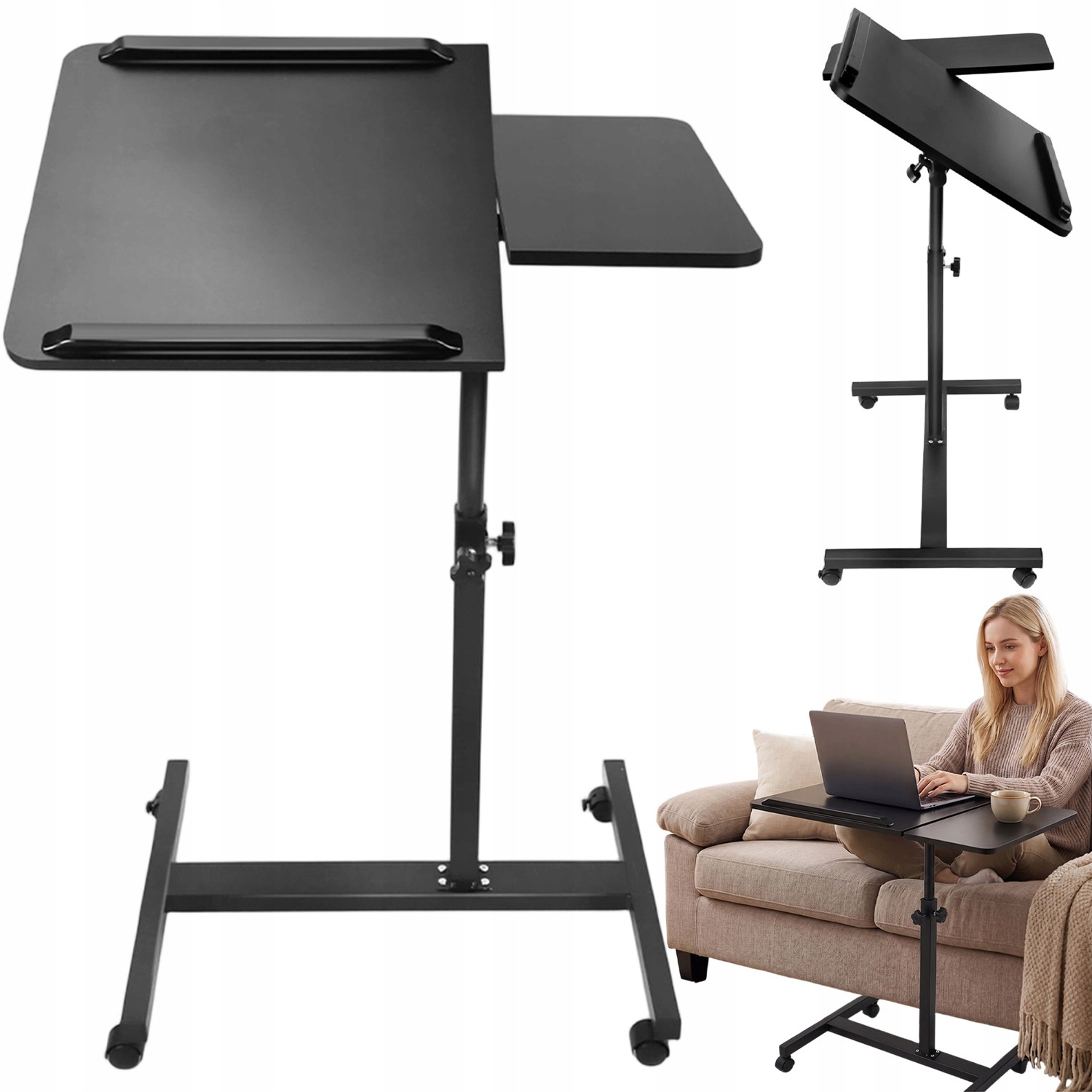 Ergonomický Psací Stůl, Nastavitelný, Ergonomický Počítačový Stůl S Kolečkem