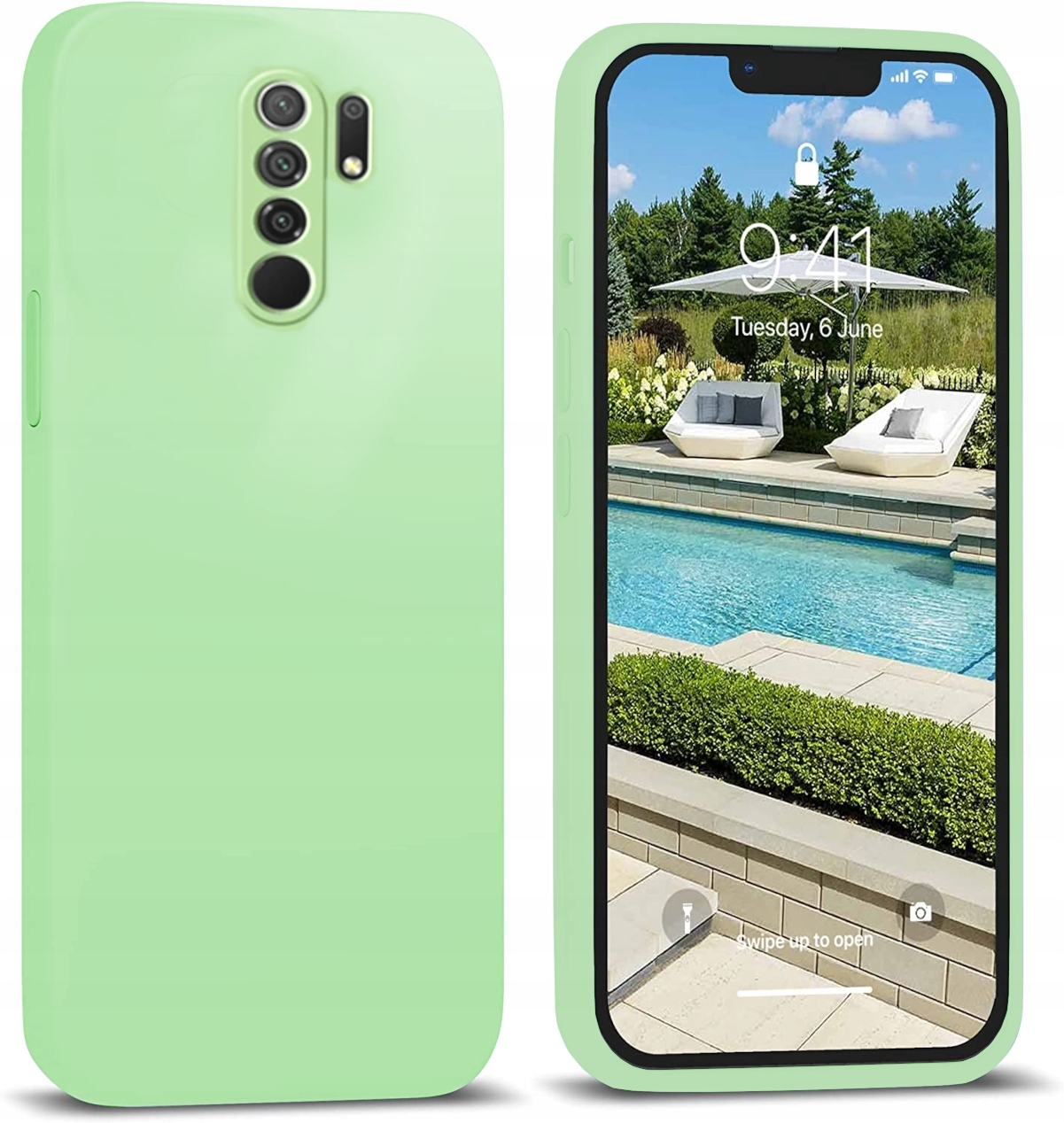 ETUI DO XIAOMI REDMI 9 SILIKON KOLOR CASE + SZKŁO Dedykowany model Redmi 9