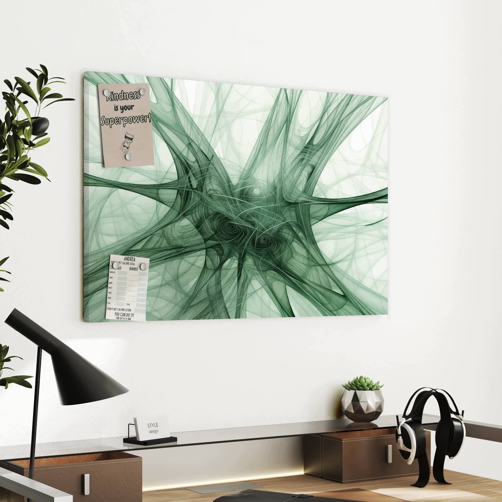 Magnetická tabule Abstraktní Struktury Umění 60 × 40 cm