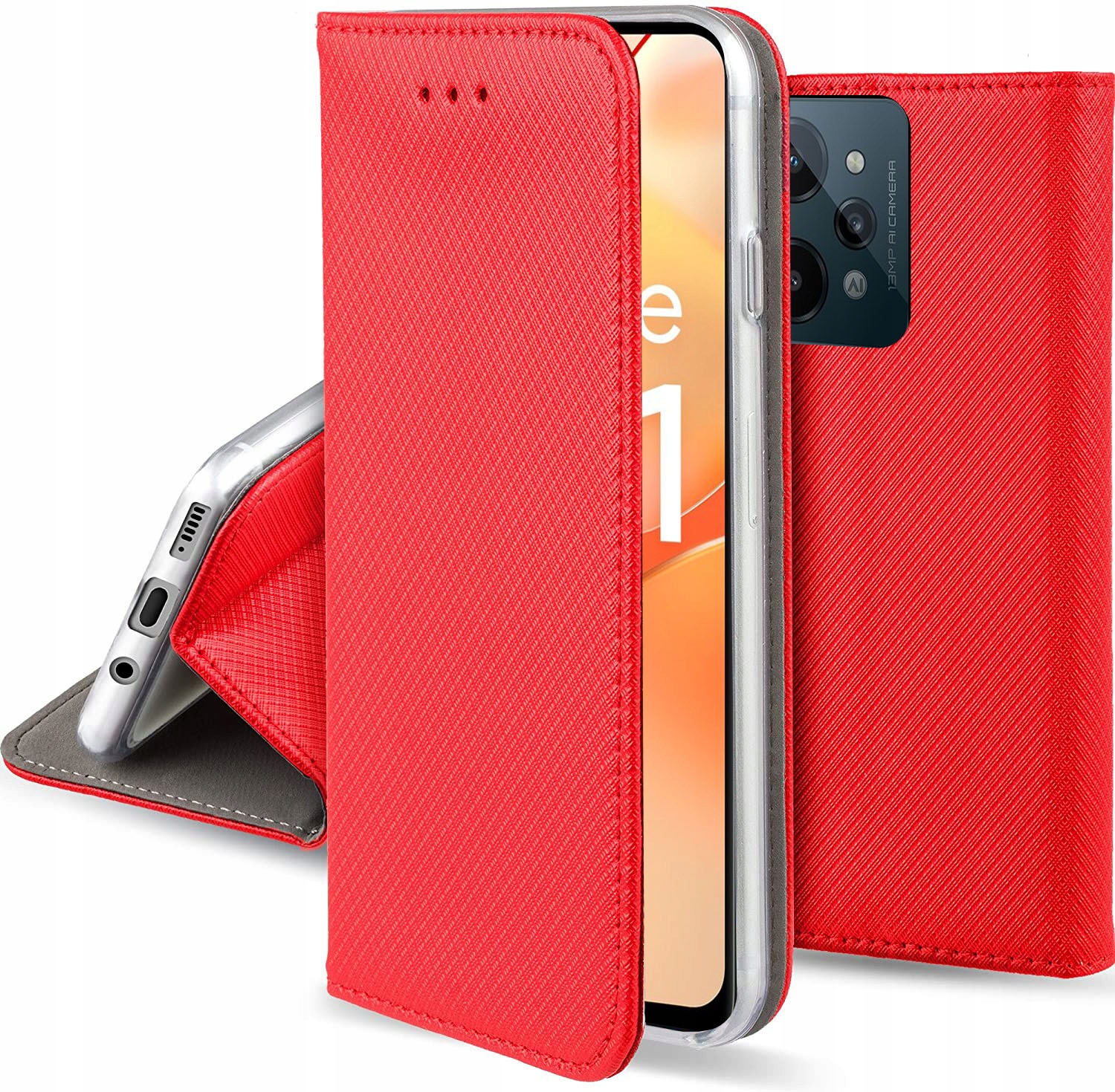 

Etui na Realme C31 Magnet Smart Case Szkło