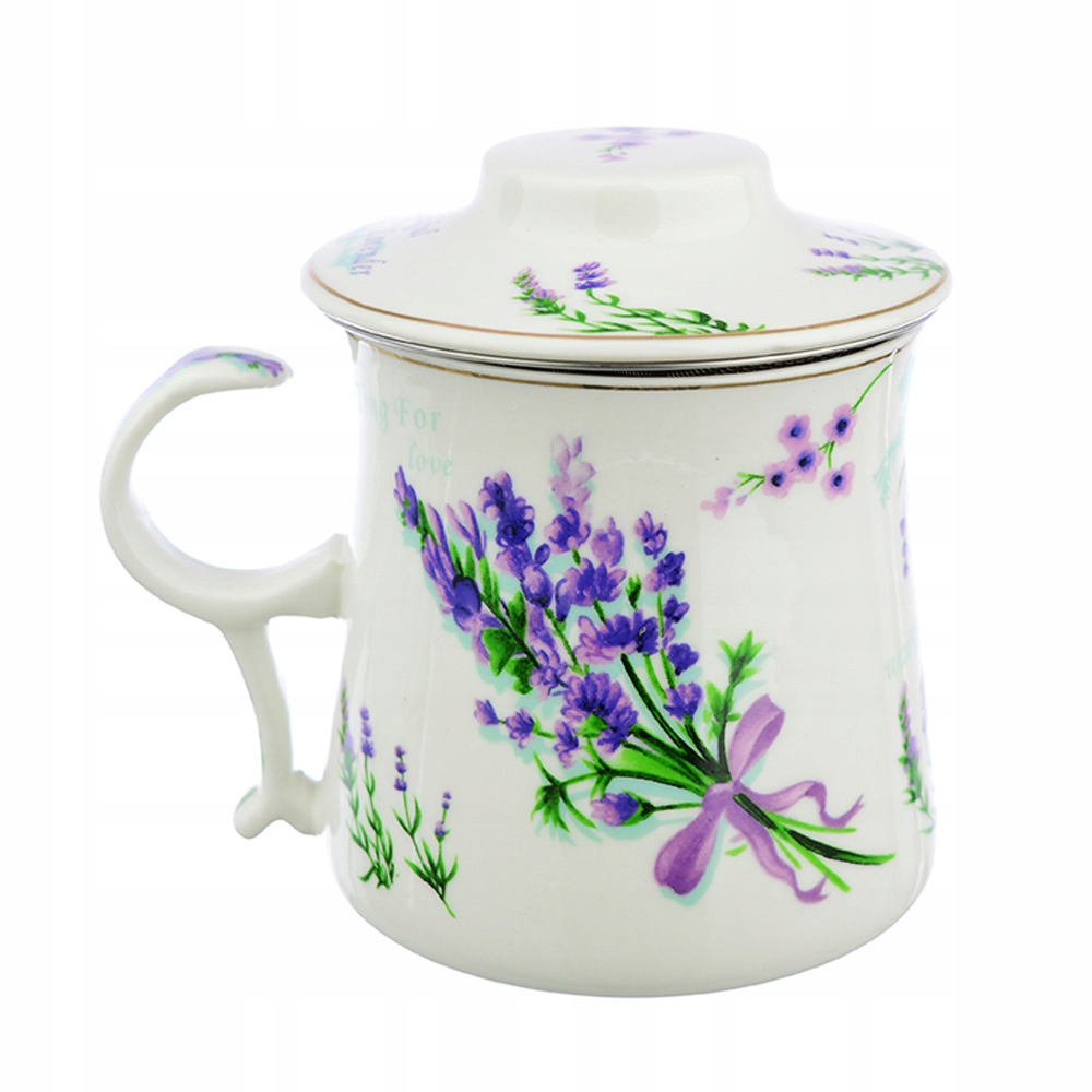 

Kubek Porcelanowy Z Zaparzaczem 300ML Lawenda