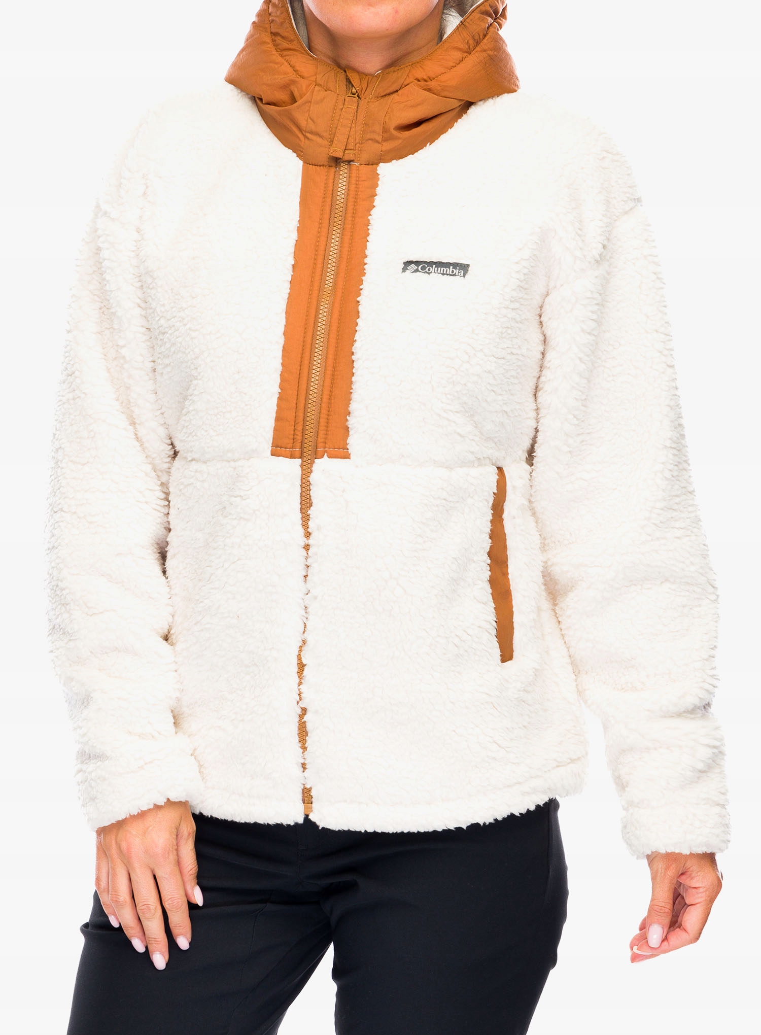 Dámská Fleecová Mikina Columbia Boundless Discovery Hooded Sherpa křídově hnědá L