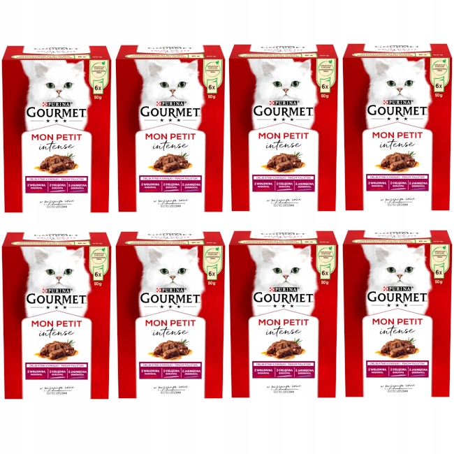 Levně Purina Gourmet Mon Petit Krmivo mokré pro kočky Masové Příchutě 48x50g