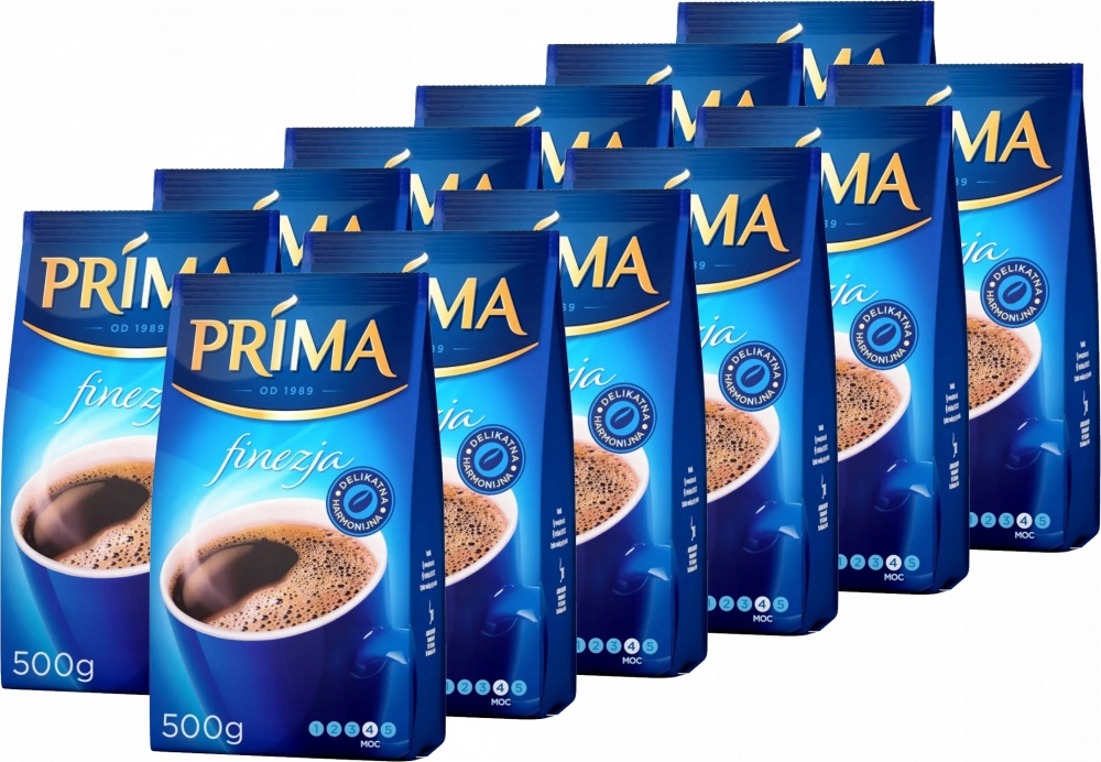 Kawa mielona Prima Finezja zestaw kaw 12x500g