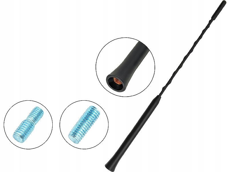 

Maszt anteny samochodowej 30cm gwint 5mm 6mm